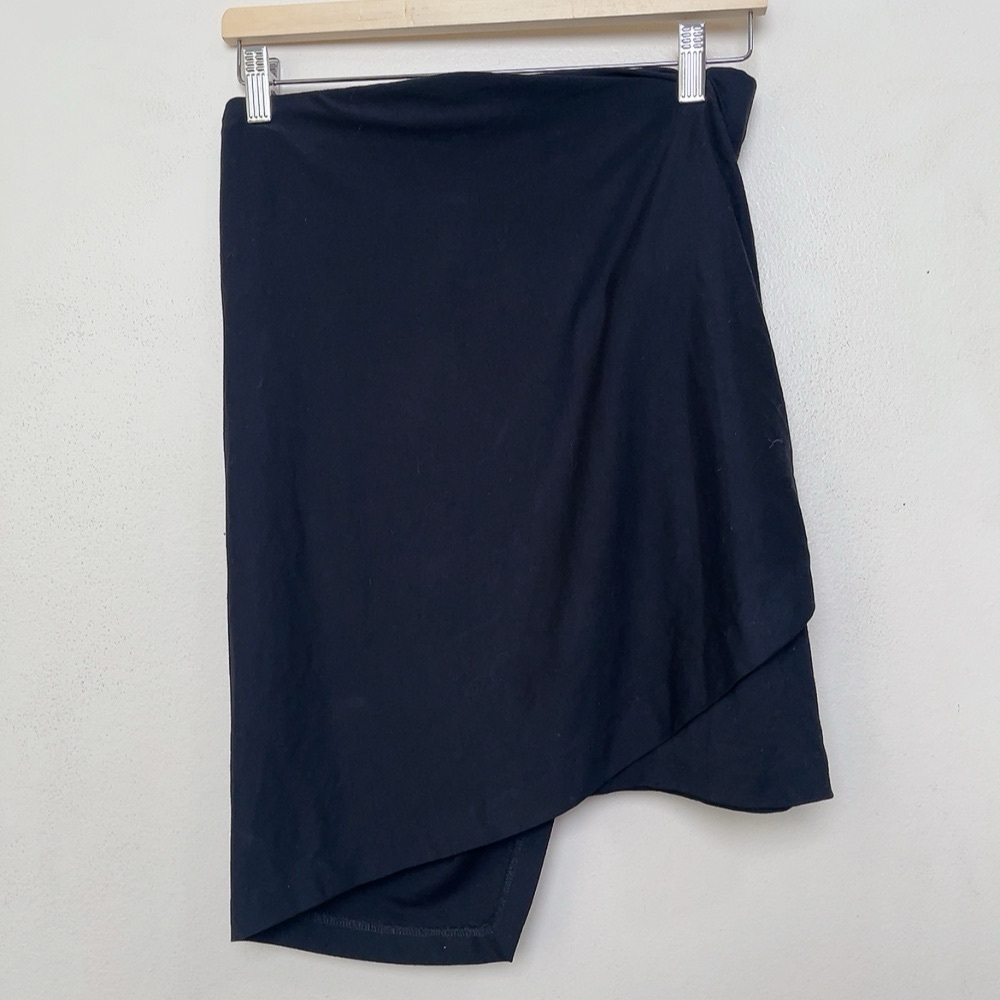 Aritzia Womens Medium The Group by Babaton Tie Front Bevington Skirt In Black - Picture 14 of 14